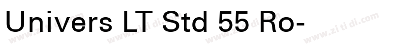 Univers LT Std 55 Ro字体转换